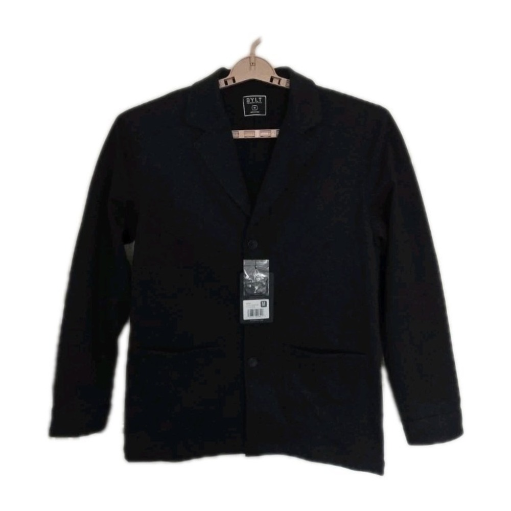 BYLT Premium Basics Mens Pro Blazer Navy Blue Stretch Performance‎ Jacket Size M